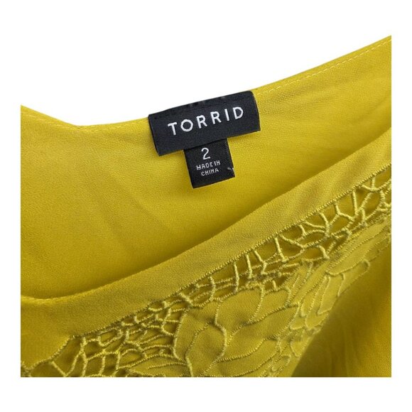 Torrid Chiffon Embroidered Swing Cami - Picture 3 of 10